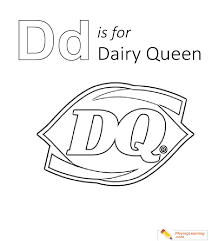 Drag queen coloring book volume 2: D Is For Dairy Queen Coloring Page Free D Is For Dairy Queen Coloring Page