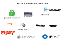 Linus Tech Tips Sponsors Starter Pack 2020 Linustechtips
