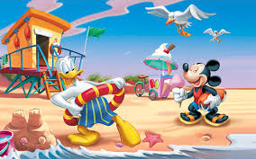 Explore profkaren's photos on flickr. Donald Duck And Mickey Mouse Summer Vacation Beach Hd Wallpaper For Mobile Phones Tablet And Pc 1920x1200 Wallpapers13 Com