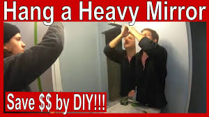 More images for how to hang a mirror without hooks on the back » How To Hang A Heavy Mirror On Drywall Youtube