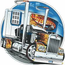 Pin By Al Simpson On Truck Art Truck Art Big Trucks Automotive Illustration