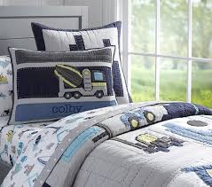 How to build a twin sized platform bed frame. Construction Kids Comforter Set Pottery Barn Kids