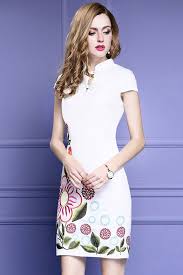 Special High Neck Chinese Qipao Style Cocktail Dress Dresses Online Wedding Dress Guest Dresses