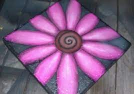 Pin By Veronica Hernandez Stephenson On For The Home Painted Stepping Stones Painted Pavers Stepping Stones Diy