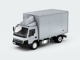 Mitsubishi Box Truck 3d Model