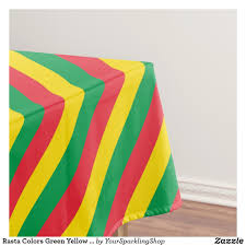 Rasta Colors Green Yellow Red Stripes Flag Pattern Tablecloth Zazzle Com Red Green Yellow Rasta Colors Red Stripes