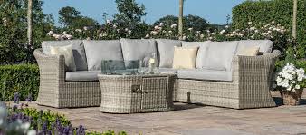 Combining technology with elegance,a comfy corner dining sofa with the added bonus of a firepit in the center of the table. Oxford Large Corner Sofa With Fire Pit Garden Furniture Uk