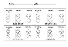 Student Behavior Chart By Fourth Grade Escapade Tpt