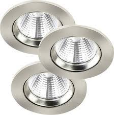 Chandeliers, bathroom lighting, pendants, ceiling lights Nordlux Freemont 47580132 Led Recessed Light 3 Piece Set 16 5 W Warm White Stainless Steel Conrad Com