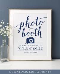 Navy Photobooth Sign Wedding Photo Booth Sign Printable Graduation Party Decorations Navy Wedding Sign Wedding Signs Graduation Party Decor Photo Booth