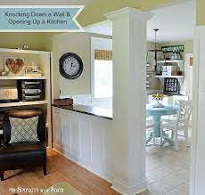 In a single day, the contractors removed the drywall section, framed out the contractor removed the baseboard on both sides of the wall, the sections of paneling in the we are taking part of a load bearing wall the problem is the wall is between the kitchen and. Knocking Down A Load Bearing Wall And Opening Up The Kitchen Simplicity In The South