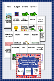 Personal Finance And Economic Essentials Vocabulary Cards Vocabulary Cards Personal Finance Finance
