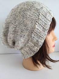 Ivory Unisex Beanie Womens Hand Knit Hat Warm Slouchy Beanie Etsy Knitted Hats Beanie Hats For Women Winter Hats