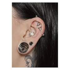 An industrial piercing is a double piercing of the auricle. Industrial Extension Double Wildcat Deutschland