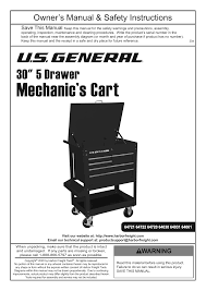 A fuse box controls the electrical power in your home. U S General 64030 30 In 5 Drawer Black Mechanic S Cart Owner S Manual Manualzz