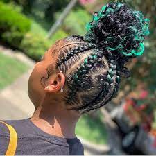 Beautiful Layathewigslayer Dm For Promo Follow Black Hair Court Braids Highpuff Protec Braided Hairstyles Braided Bun Hairstyles Braids For Black Hair