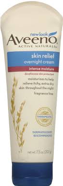 The lavender scent provides a calming scent when applied and maximum . Aveeno Cream Overnight Intense Moisture Skin Relief 7 3oz By J J Consumer Inc