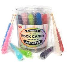 Order french chocolates online today! Extra Large Rock Candy Sticks 36 Espeez Assorted Crystal Rock Candy Sticks Candy Party Favors Bridal Shower Candy For Birthdays Weddings Receptions Bridal And Baby Showers Rock Candy
