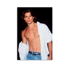 Amazon.com: Brad Pitt American Actor Sexy Art Poster Canvas Painting  Posters And Prints Living Room Bedroom Decoration Wall Art Poster Wall Art  Poster ...