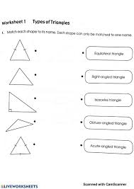 When the sides of a triangle are equal in length, they are congruent. Types Of Triangle Worksheet