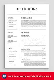 Modern Resume Template Professional Etsy In Cover Letter For Words Organized Declaration Organized Resume Template Resume Easy Resume Template Journeyman Resume Example Resume Sample For Beautician Job Business Manager Resume Security Resume