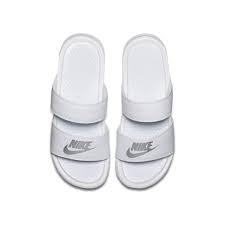 Black And White Nike Slides Womens Nike Benassi Duo Ultra Women S Slide Nike Com Nike Benassi Duo Walking Shoes Women Nike Benassi