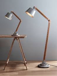 Nuvo Floor Lamp In Metal Washed Grey Abajur De Madeira Decoracao De Casa Com Pallet Luminaria De Madeira