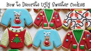 One of the benefits of remote work is that you don't have to get out of your sweats. How To Decorate Ugly Sweater Cookies Youtube