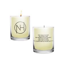 The Niall Horan Logo Vanilla Scented Candle Features Niall S Signature Nh Logo In Black Font On The F Vanilla Scented Candles Candle Wax Scents Scented Candles