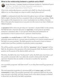 Relationship Between A Particle And A Field 1 2 Quantum World New Quantum Theoretical Physics
