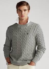 After naming his brand after a game that's known for its classic style, ralph lauren has grown polo ralph lauren from a line of ties into a complete collection of preppy classics and accessories. Ralph Lauren Cable Knit Cotton Sweater Shopstyle