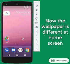 How To Set An Image As Wallpaper Programmatically In Android Geeksforgeeks