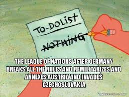 the league of nations after germany breaks all the rules and ...