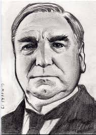 Mr. Carson from Downton Abbey sketch card by Kapow2003