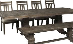 These guidelines enable you to find appropriate dining room furniture sets that can seat all the members of your family. Signature Design By Ashley Wyndahl 6 Piece Rustic Brown Dining Room Set D813 55t 55b 4x01 00 Miskelly Furniture