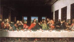 1 La Ultima Cena Otra Obra De Da Vinci En El Que Representa La Ultima Cena De La Vida De Jesus En La Que Ofrece Pan Y Vino A Art Parody
