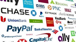 Logo maker vs custom logo: Banking Brands Logo Loop Stock Video Pond5