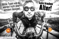Geburtstag Mann Biker Auf Motorrad Geburtstagsspruche Lustig Mann Lustige Geburtstagsspruche Geburtstagsspruche Fur Manner