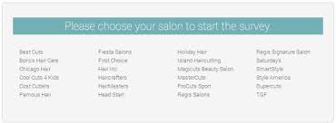 Regis Hair Salons Customer Satisfaction Survey Www Mysalonlistens Com Regis Hair Salon Hair Salon Salons