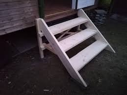 bauwagen treppe aus baudielen baudielen bauwagen gartentreppe