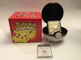 The value of the 23k gold plated charizard card as of today, july 11, 2013 will vary slightly based on the condition of the card and the market. Amazon Com Limited Edition Red 23k Gold Plated Pikachu 25 Trading Card In Pokeball Novelty Toys Games
