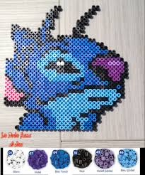 Stitch Perler Beads By Les Perles Hama De Jess Motifs Perles Hama Perles Hama Hama Beads Disney