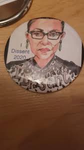 3.5 inch button of Ruth Bater Gingsburg