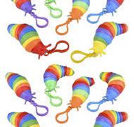 Amazon.com: Set of 12 Small Fidget Slug on Clip ...