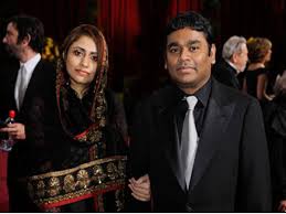 A r rahman family with parents wife son daughter sister. Ar Rahman 55 Annual Grammy Awards Red Carpet Saira Banu Filmibeat