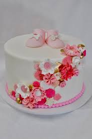 Ruffles And Flowers Baby Shower Cake Jenny Wenny Flickr