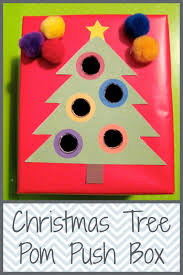 Christmas Tree Push Box Printable The Activity Mom Toddler Christmas Preschool Christmas Christmas Activities
