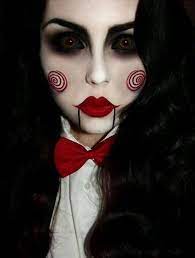45 Examples Of Diy Halloween Makeup Cuded Cool Halloween Makeup Halloween Makeup Looks Jigsaw Makeup