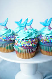 Trusted birthday cupcake recipes from betty crocker. Mermaid Birthday Cupcakes The Baking Fairy