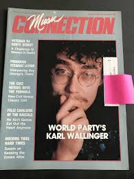 MUSIC CONNECTION MAGAZINE-WORLD PARTY KARL WALLINGER-CULT-RASACALS-DUSTY  STREET